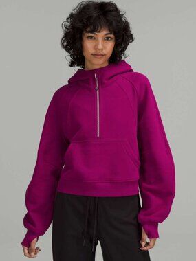 Lululemon Scuba Oversized Half Zip Hoodie XS/S Magenta Purple